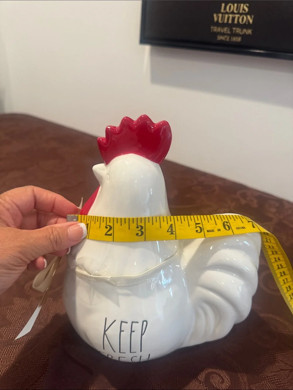🐓Rae Dunn White Ceramic Hen Canister